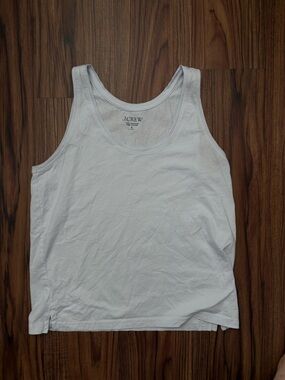 Sold Out J.Crew Light Blue Scoop Neck Cotton Tank Top | Small